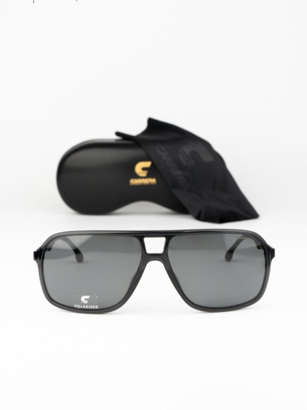 Carrera Men Sunglasses Grey Polarized Pilot Carrera 8035/S 0KB7/M9 NEW AUTHENTIC